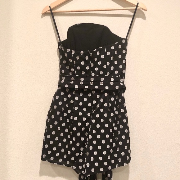 NWOT Michael Costello B&W Romper - Picture 6 of 8